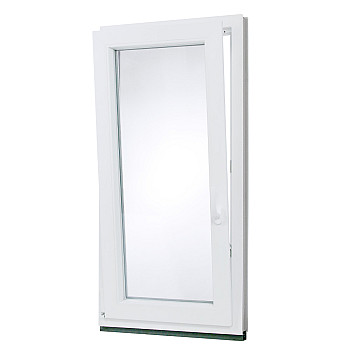 Kunststofffenster | 60x120 cm (600x1200 mm) | weiß | Dreh-Kipp-Fenster | links