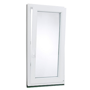 Kunststofffenster | 60 x 120 cm (600 x 1200 mm) | weiß | Dreh-Kipp-Fenster | rechts