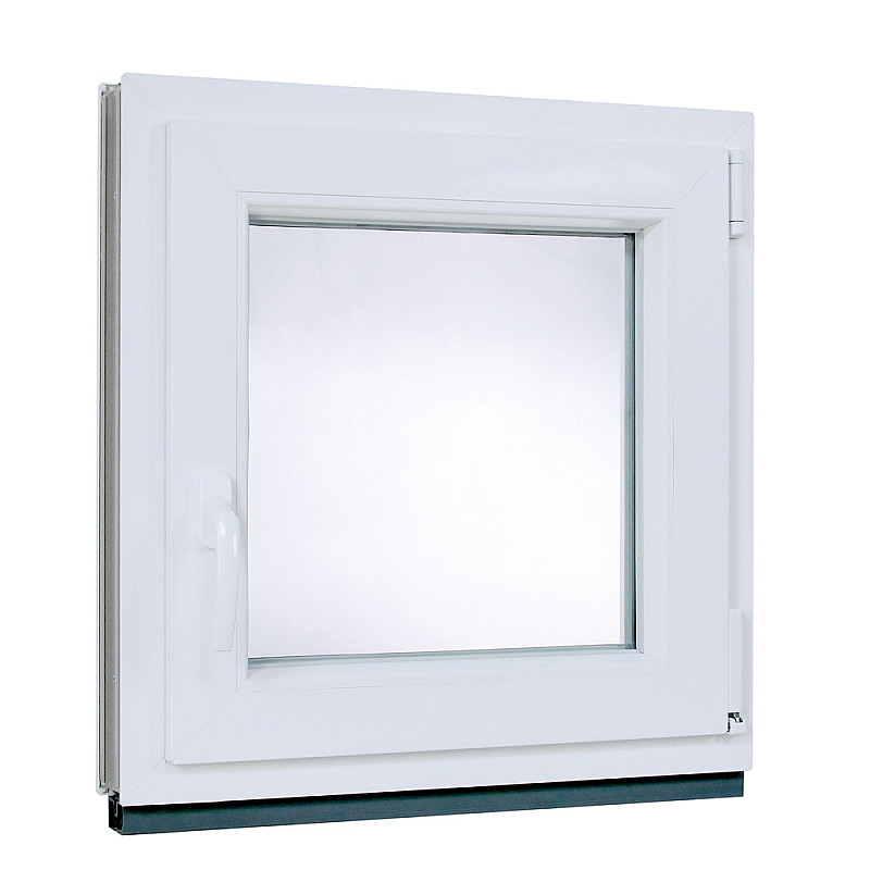 Kunststofffenster | 60 x 60 cm (600 x 600 mm) | Weiß / Anthrazit | Dreh-Kipp-Fenster | rechts Kunststofffenster | 60 x 60 cm (600 x 600 mm) | Weiß / Anthrazit | Dreh-Kipp-Fenster | rechts