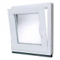 Jednokřídlé Plastové okno | 65x65 cm (650x650 mm) | Levé| Bílé