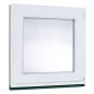 Jednokřídlé Plastové okno | 70x70 cm (700x700 mm) | Pravé| Bílé