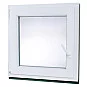 Plastové okno | 75x75 cm (750x750 mm) | Levé| Bílé | jednokřídlé