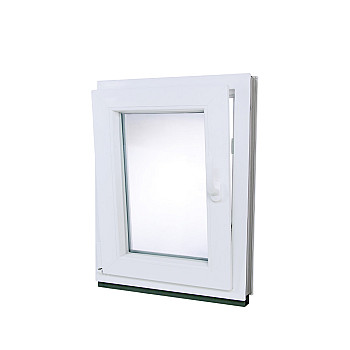Kunststofffenster | 70x80 cm (700x800 mm) | weiß | Dreh-Kipp-Fenster | links