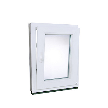 Kunststofffenster | 70 x 80 cm (700 x 800 mm) | weiß | Dreh-Kipp-Fenster | rechts