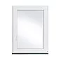 Jednokřídlé Plastové okno | 80x100 cm (800x1000 mm) | Pravé| Bílé