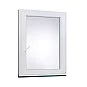 Jednokřídlé Plastové okno | 80x100 cm (800x1000 mm) | Pravé| Bílé