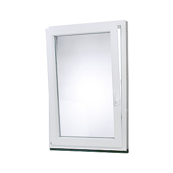 Kunststofffenster | 80x110 cm (800x1100 mm) | weiß | Dreh-Kipp-Fenster | links