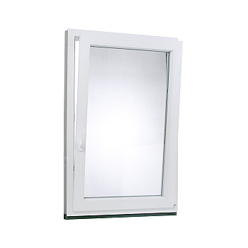 Kunststofffenster | 80 x 110 cm (800 x 1100 mm) | weiß | Dreh-Kipp-Fenster | rechts