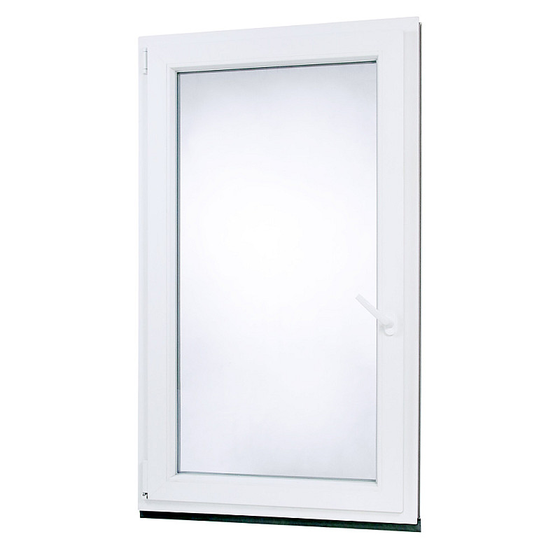 Jednokrídlové Plastové okno | 80x130 cm (800x1300 mm) | Ľavé | Biele Jednokrídlové Plastové okno | 80x130 cm (800x1300 mm) | Ľavé | Biele