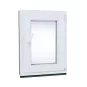 Jednokřídlé Plastové okno | 80x90 cm (800x900 mm) | Pravé| Bílé