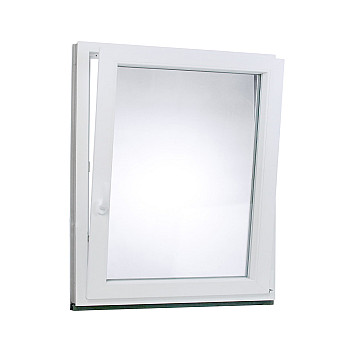 Kunststofffenster | 90 x 100 cm (900 x 1000 mm) | weiß | Dreh-Kipp-Fenster | rechts