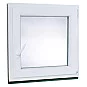 Jednokřídlé Plastové okno | 90x90 cm (900x900 mm) | Pravé| Bílé
