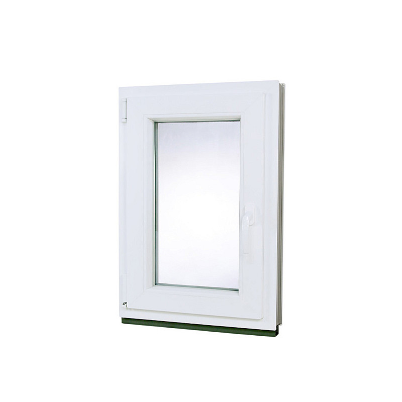 Kunststofffenster | 60 x 70 cm (600 x 700 mm) | Weiß / Anthrazit | Dreh-Kipp-Fenster | links Kunststofffenster | 60 x 70 cm (600 x 700 mm) | Weiß / Anthrazit | Dreh-Kipp-Fenster | links