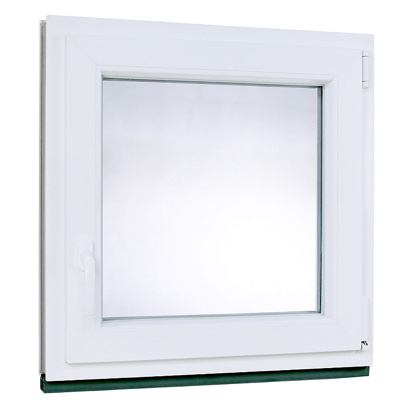 Kunststofffenster | 80 x 80 cm (800 x 800 mm) | weiß | Dreh-Kipp-Fenster | rechts Kunststofffenster | 80 x 80 cm (800 x 800 mm) | weiß | Dreh-Kipp-Fenster | rechts