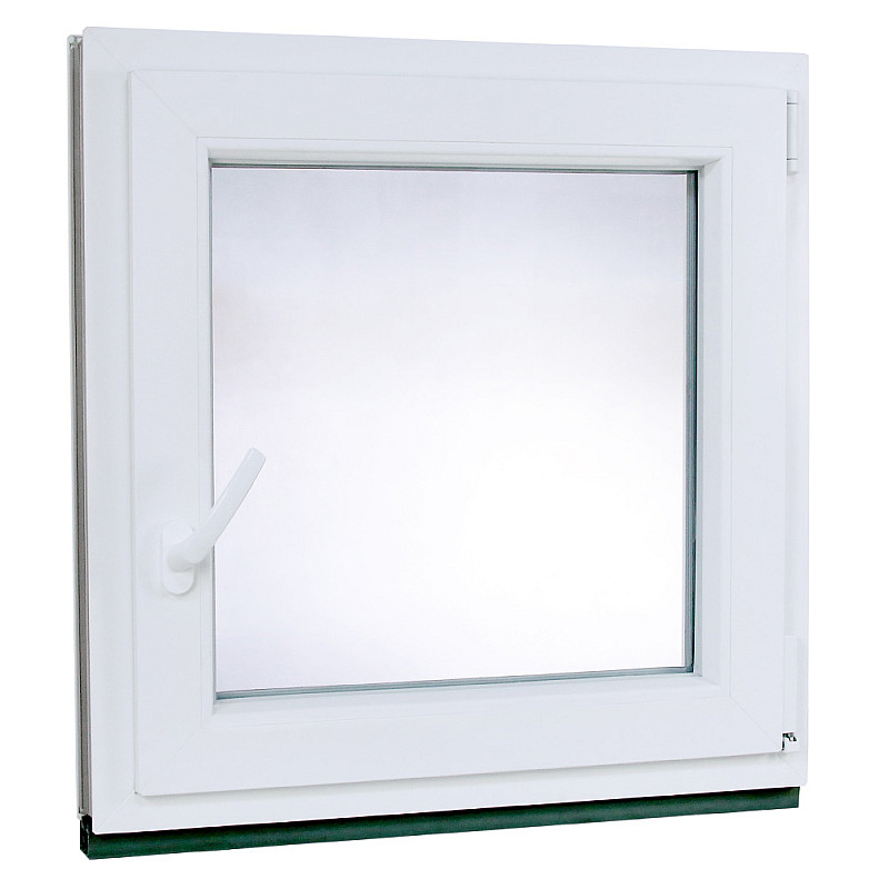 Kunststofffenster | 80 x 80 cm (800 x 800 mm) | weiß | Dreh-Kipp-Fenster | rechts Kunststofffenster | 80 x 80 cm (800 x 800 mm) | weiß | Dreh-Kipp-Fenster | rechts