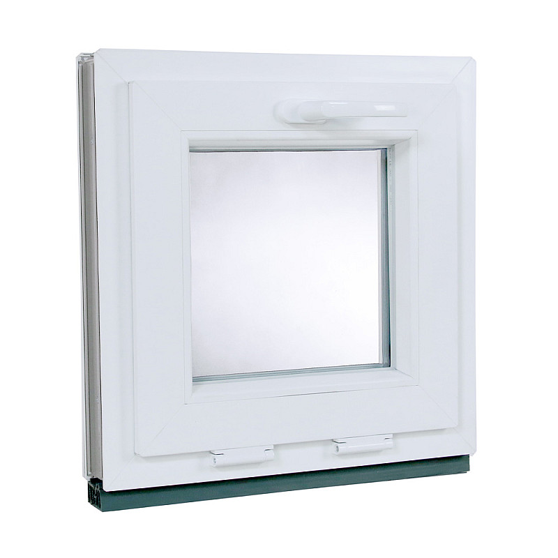 Kunststofffenster| 50x50 cm (500x500 mm) | Weiß | Kipp-Fenster Kunststofffenster| 50x50 cm (500x500 mm) | Weiß | Kipp-Fenster