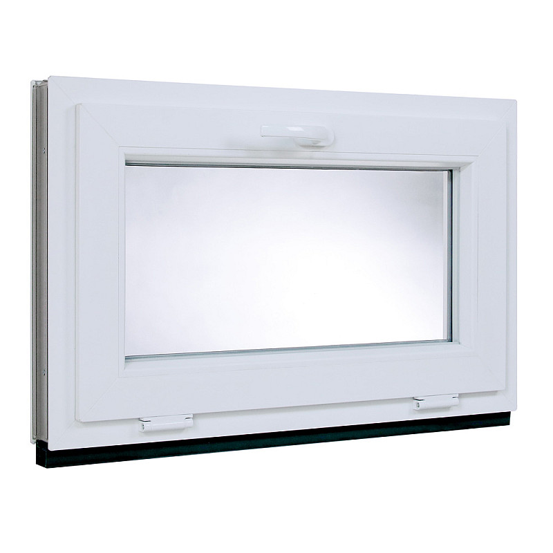 Plastové okno | 80x45 cm (800x450 mm) | Biele | Sklopné Plastové okno | 80x45 cm (800x450 mm) | Biele | Sklopné