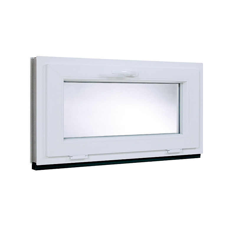 Kunststofffenster | 110x50 cm (1100x500 mm) | Weiß / Anthrazit | Kipp-Fenster Kunststofffenster | 110x50 cm (1100x500 mm) | Weiß / Anthrazit | Kipp-Fenster
