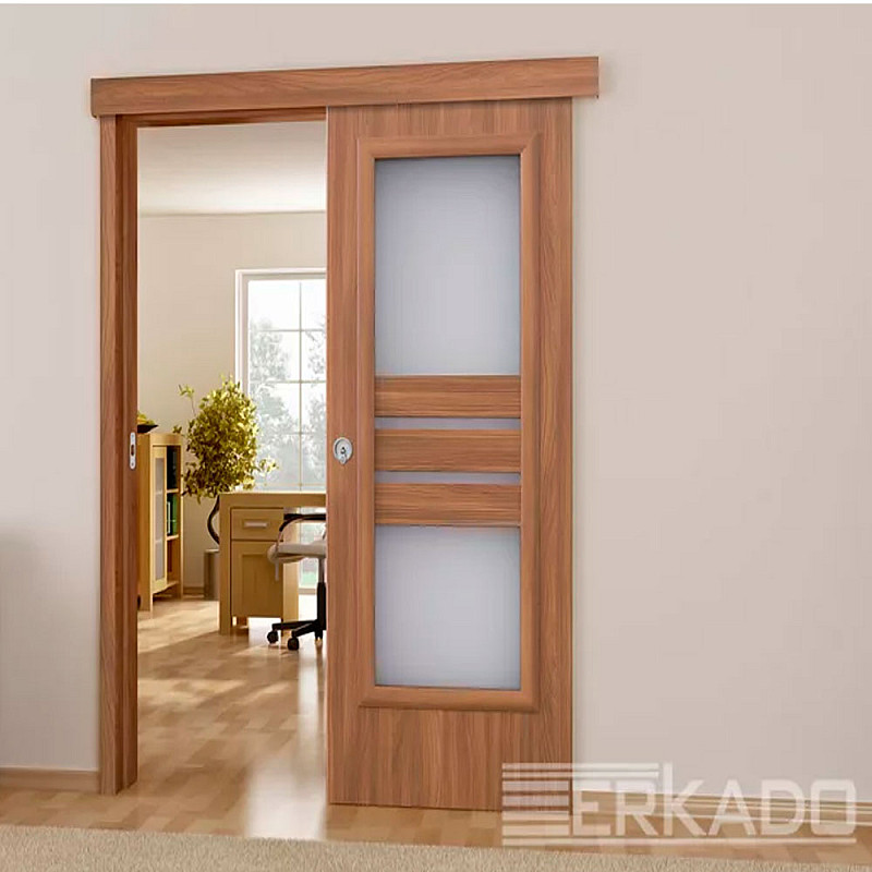 Schiebetür vor der Wand Eko 1 - Eiche 3D Greko Schiebetür vor der Wand Eko 1 - Eiche 3D Greko