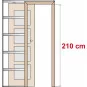 Posuvné dveře na stěnu SORANO 1, 2, 3 - Výška 210 cm