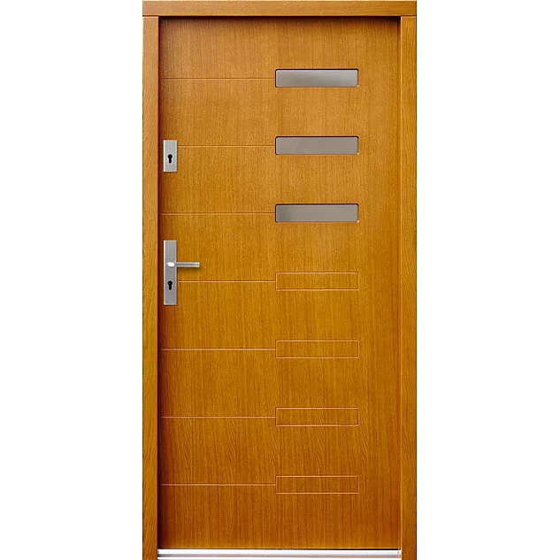 Dřevěné vstupní dveře P92