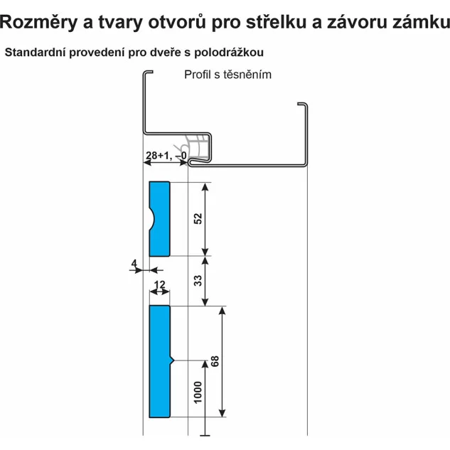 Protipožární ocelové zárubně pro sádrokarton/zděnou příčku