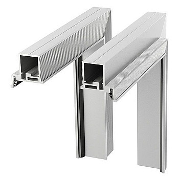 Unsichtbaren Türzargen aus Aluminium